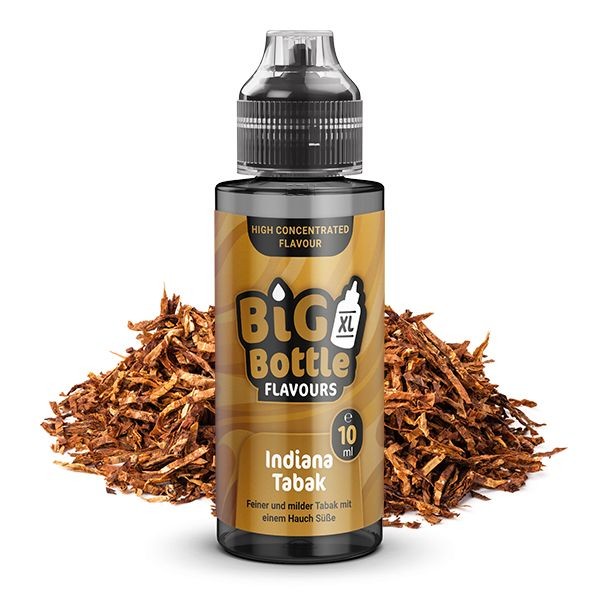 BIG BOTTLE Indiana Tabak Aroma 10 ml