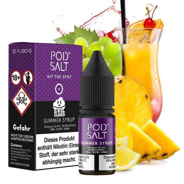 POD SALT FUSION Summer Syrup Nikotinsalz Liquid 10 ml