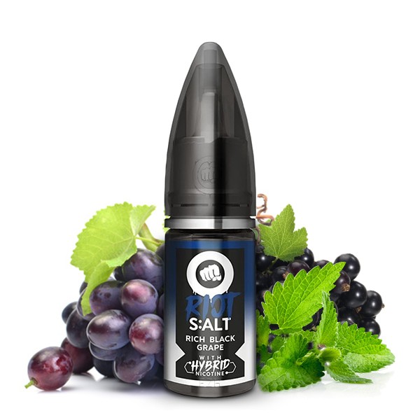 Riot Salt - Black Edition - Rich Black Grape - Hybrid Nic Salt - 10ml -