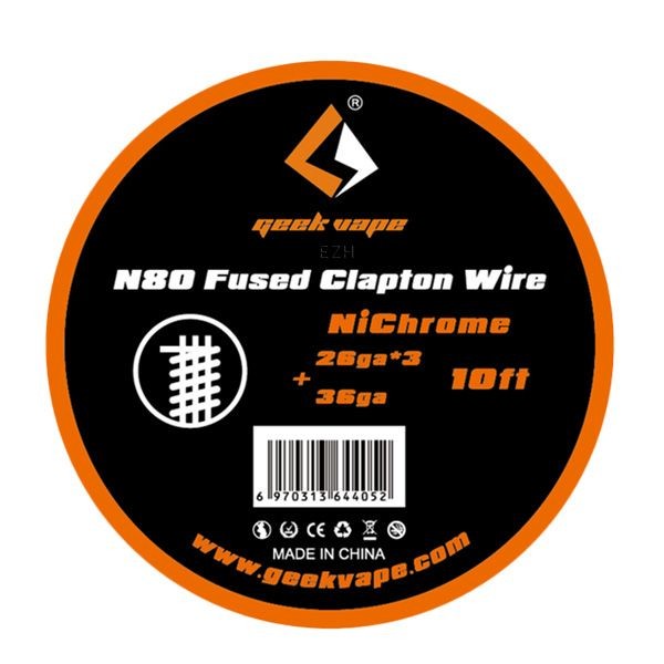 GEEKVAPE 3 Meter N80 Fused Clapton 26*3/36GA (0.40*3/0.13 mm) Wickeldraht - ZN07