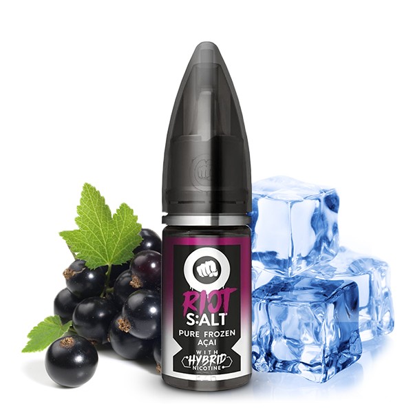 Riot Salt - Black Edition - Pure Frozen Acai - Hybrid Nic Salt - 10ml -
