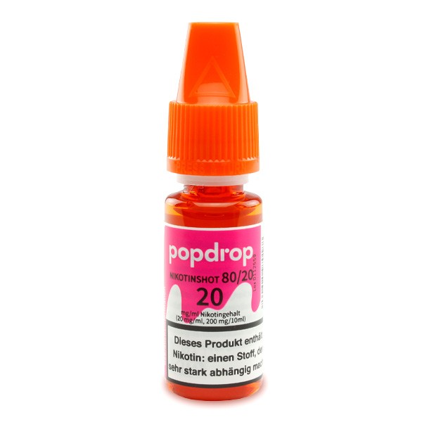 PopDrop 80 VG / 20 PG Nikotinshot 20mg 10ml