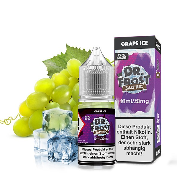 DR. FROST Grape Ice Nikotinsalz Liquid 10 ml 20mg