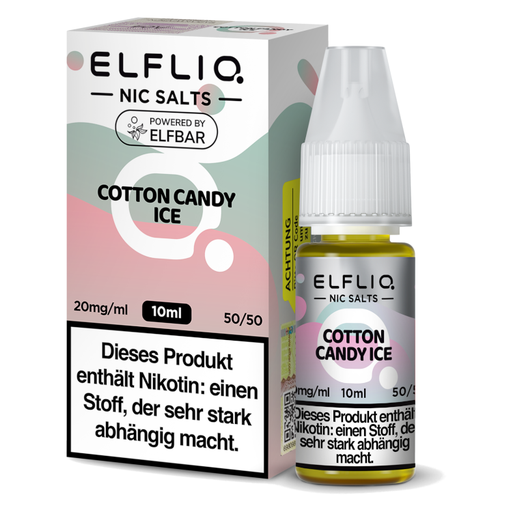 ELFBAR ELFLIQ Cotton Candy Ice Nikotinsalz Liquid 10 ml
