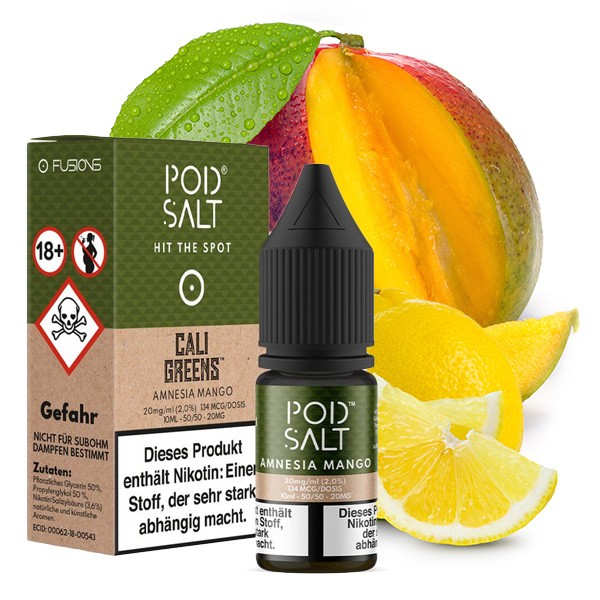 POD SALT FUSION Amnesia Mango Nikotinsalz Liquid 10 ml