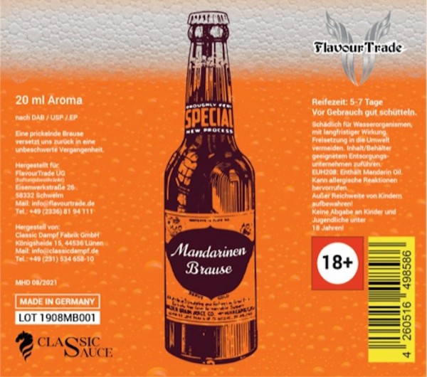 Flavour-Trade - Mandarinen Brause 20ml