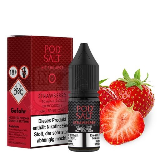 POD SALT Strawberry Nikotinsalz Liquid 10 ml