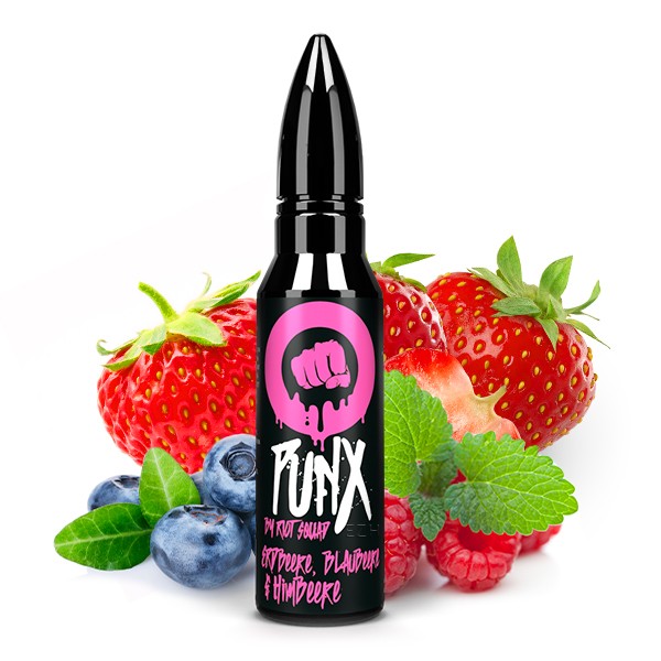 RIOT SQUAD PUNX Erdbeere, Blaubeere und Himbeere Aroma 15ml