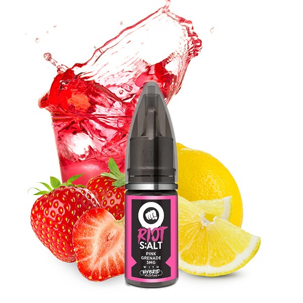 Riot Salt - Pink Grenade - Hybrid Nic Salt - 10ml -
