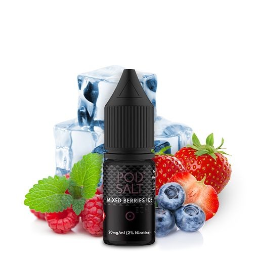 POD SALT Mixed Berries Ice Nikotinsalz Liquid 10ml Mit Steuerzeichen 20 mg